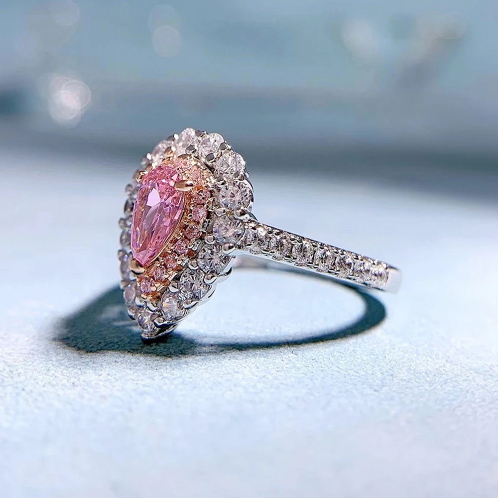 Isabel 5 Carat Pear Shape Pink Diamond Engagement Ring, Pear Shaped  Engagement Ring - valleyresorts.co.uk
